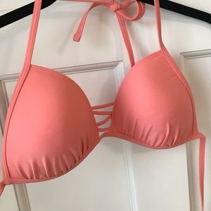 Aerie Pink Triangle Bikini Top